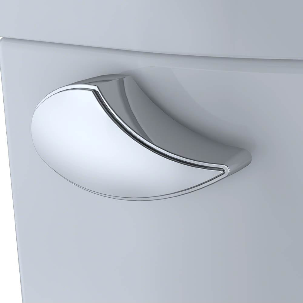 Toto EntradaE Two-Piece Elongated 1.28 Gpf Universal Height Toilet, Cotton White