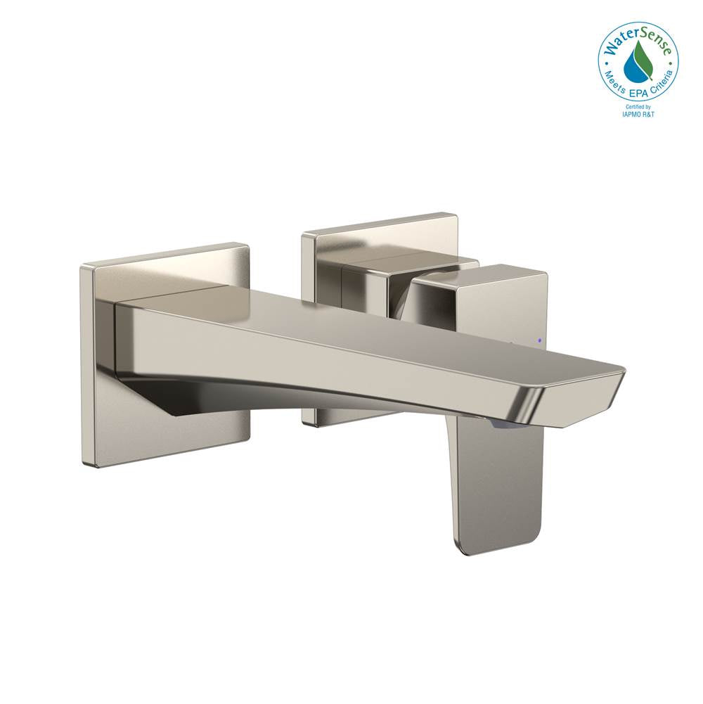 TOTO - Toto Ge 1.2 Gpm Wall-Mount Single-Handle Bathroom Faucet With Comfort Glide Technology, Polished Nickel - Polished Nickel