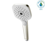 TOTO - Toto G Series 1.75 Gpm Multifunction 4 Inch Square Handshower With Active Wave, Comfort Wave, And Warm Spa, Brushed Nickel - Brushed Nickel