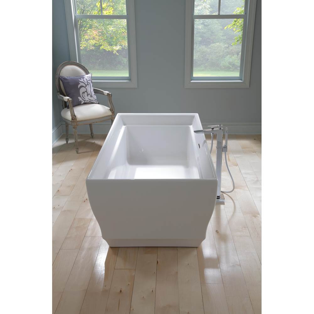 TOTO - Acrylic Freestanding Aimes Cotton Polished Nickel - Cotton White