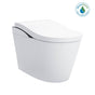 TOTO - TOTO Neorest LS Dual Flush 1.0 or 0.8 GF Integrated Bidet Toilet, Cotton White with Black Trim - MS8732CUMFGNo.01B - Cotton White