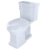 Toto Promenade II Two-Piece Elongated 1.28 Gpf Universal Height Toilet With Cefiontect And Right-Hand Trip Lever, Cotton White