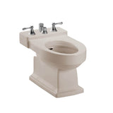 TOTO - Toto Lloyd Deck Mount Vertical Spray Flushing Rim Bidet, Cotton White - Sedona Beige