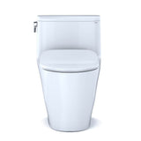 TOTO Nexus One-Piece Elongated 1.28 GPF Universal Height Toilet with CEFIONTECT and SS234 SoftClose Seat, WASHLET+ Ready, Cotton White
