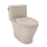 TOTO Nexus 1G One-Piece Elongated 1.0 GPF Universal Height Toilet with CEFIONTECT and SS124 SoftClose Seat, WASHLET+ Ready, Cotton White