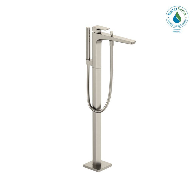 TOTO - Toto Ge Single-Handle Free Standing Tub Filler With Handshower, Brushed Nickel - Brushed Nickel