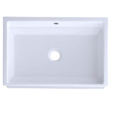 Vernica Design I Undermount Fireclay Bathroom Sink, Cotton White