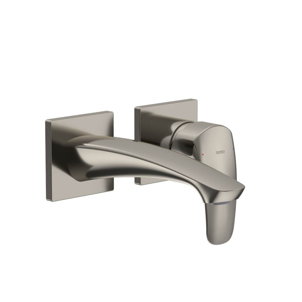Toto Gm 1.2 Gpm Wall-Mount Single-Handle Bathroom Faucet With Comfort Glide Technology, Brushed Nickel
