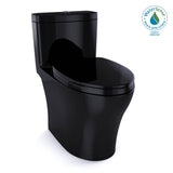 TOTO - TOTO Aquia IV One-Piece Elongated Dual Flush 1.28 and 0.9 GPF Universal Height, WASHLET+ Ready Toilet, Ebony - Ebony