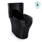 TOTO - TOTO Aquia IV One-Piece Elongated Dual Flush 1.28 and 0.9 GPF Universal Height, WASHLET+ Ready Toilet, Ebony - Ebony