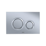 TOTO RP Wall-Hung D-Shape Toilet and DuoFit In-Wall 1.28 and 0.9 GPF Dual-Flush Tank System with Copper Supply, Matte Silver