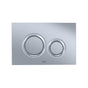 TOTO - Toto Dual Flush Round Push Button Plate For Select Duofit In-Wall Tank Unit, Matte Silver - Matte Silver