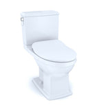 TOTO Connelly Two-Piece Elongated Dual Flush 1.28 and 0.9 GPF Toilet with CEFIONTECT, WASHLET+ Ready, Cotton White