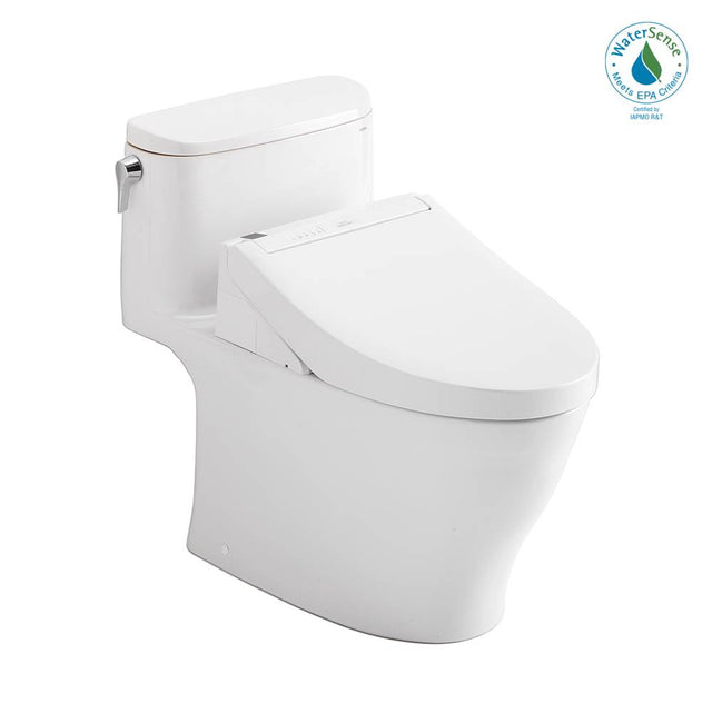 TOTO - Toto Washlet+ Nexus One-Piece Elongated 1.28 Gpf Toilet And Washlet C5 Bidet Seat, Cotton White - Cotton White