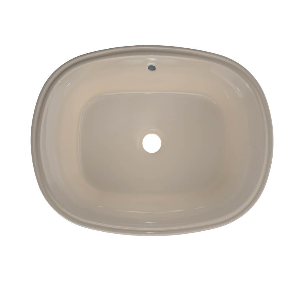 Toto MarisE 20-5/16'' X 15-9/16'' Oval Undermount Bathroom Sink With Cefiontect, Cotton White