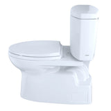 Toto Vespin II Two-Piece Elongated 1.28 Gpf Universal Height Skirted Design Toilet With Cefiontect, Cotton White