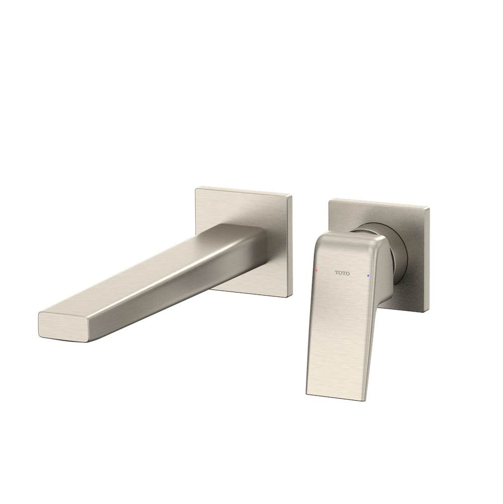 Toto Gb 1.2 Gpm Wall-Mount Single-Handle Long Bathroom Faucet With Comfort Glide Technology, Brushed Nickel
