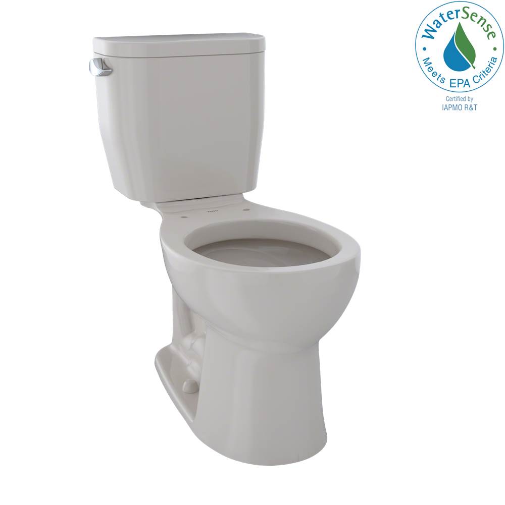 TOTO - Toto EntradaE Two-Piece Round 1.28 Gpf Universal Height Toilet, Sedona Beige - Sedona Beige