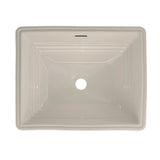 Toto Promenade Rectangular Undermount Bathroom Sink, Cotton White