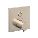 TOTO - Toto Square Thermostatic Mixing Valve With One-Function Shower Trim, Brushed Nickel - Brushed Nickel