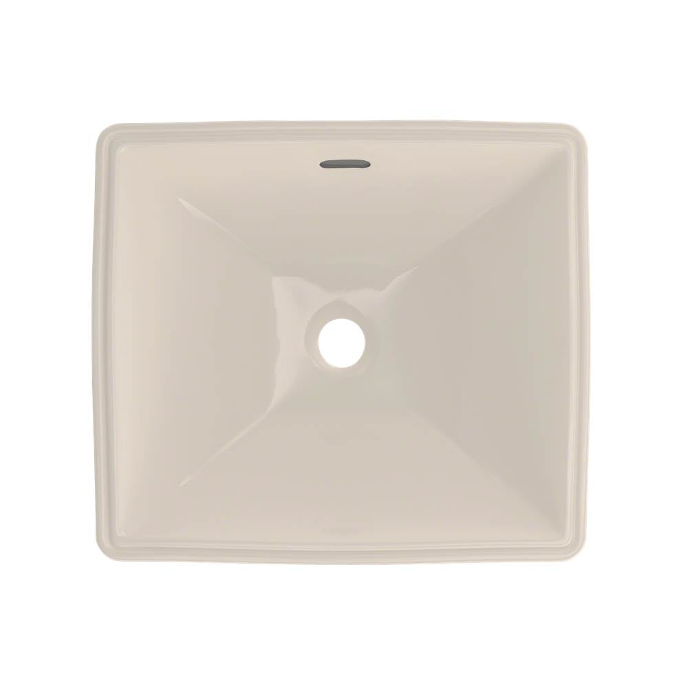 Toto Legato Rectangular Undermount Bathroom Sink With Cefiontect, Cotton White