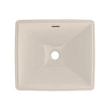 Toto Legato Rectangular Undermount Bathroom Sink With Cefiontect, Cotton White