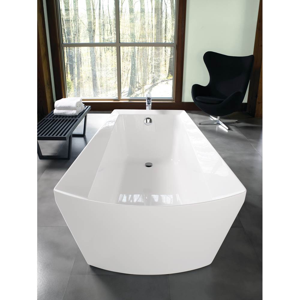 Acrylic Soiree Freestanding Soaker - Cotton Cp Grab Bars