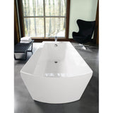 Acrylic Soiree Freestanding Soaker - Cotton Cp Grab Bars