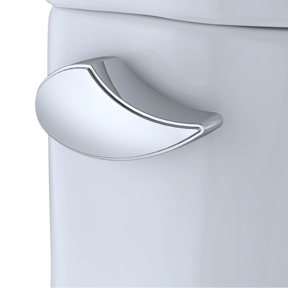 TOTO Carolina II One-Piece Elongated 1.28 GPF Universal Height Skirted Toilet with CeFiONtectE, Cotton White