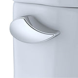 TOTO Carolina II One-Piece Elongated 1.28 GPF Universal Height Skirted Toilet with CeFiONtectE, Cotton White