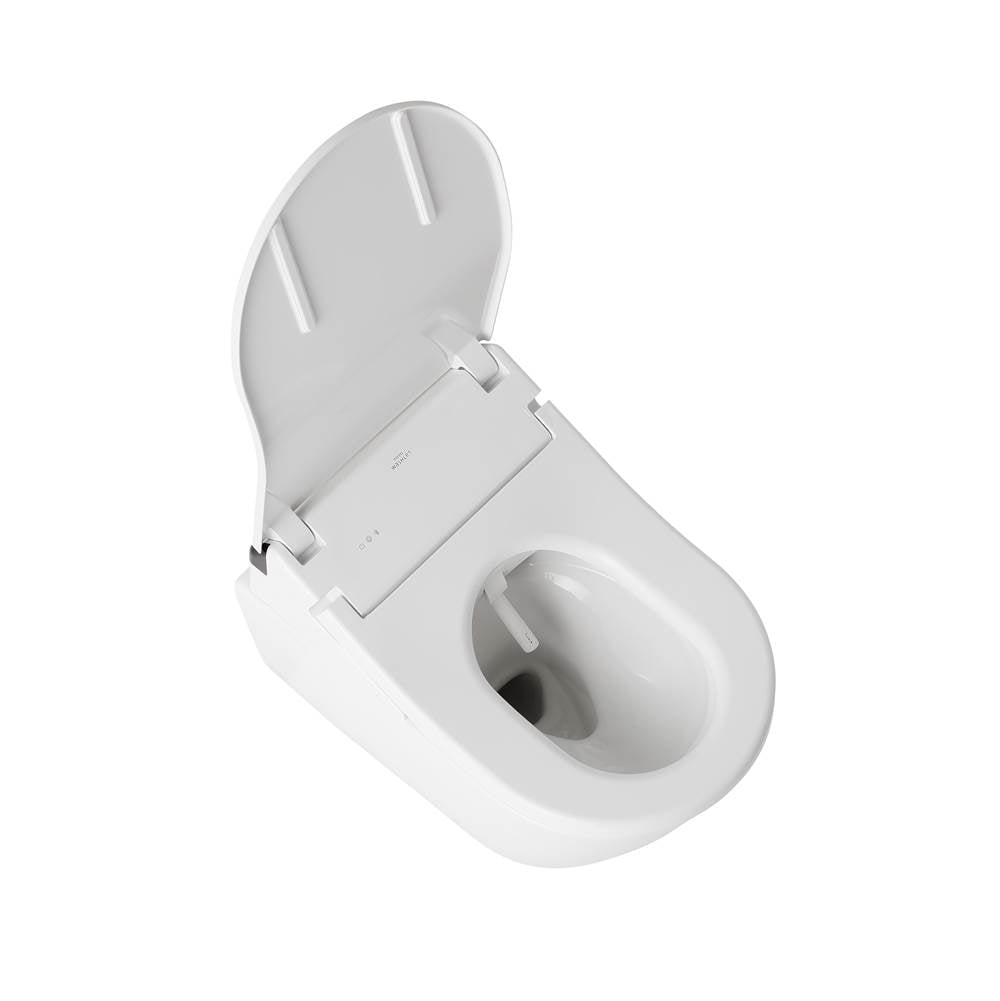 TOTO RX WASHLET+ Ready Electronic Bidet Toilet Seat with Auto Flush Ready Cotton White