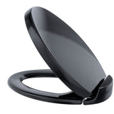 TOTO - TOTO Oval SoftClose Slow Close Elongated Toilet Seat and Lid, Ebony - Ebony