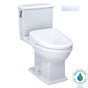 TOTO - TOTO WASHLET plus Connelly Two-Piece Elongated Dual Flush 1.28 and 0.9 GPF Toilet and Classic WASHLET S7 Contemporary Bidet Seat with Auto Flush, Cotton White - MW4944724CEMFGANo.01 - Cotton White