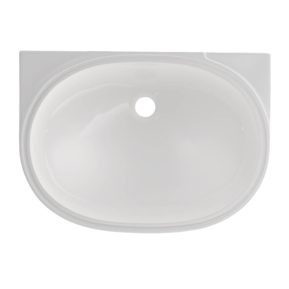Toto Oval 19-11/16'' X 13-3/4'' Undermount Bathroom Sink With Cefiontect, Cotton White