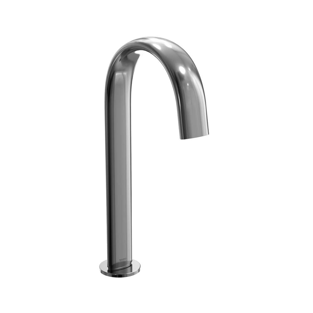 TOTO - Toto Gooseneck Vessel Ac Powered 0.5 Gpm Touchless Bathroom Faucet With Thermostatic Mixing Valve, 10 Second On-Demand Flow, Polished Chrome - Polished Chrome