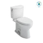 TOTO - TOTO Drake II 1G Two-Piece Elongated 1.0 GPF Universal Height Toilet with CEFIONTECT and SS124 SoftClose Seat, WASHLET+ Ready, Sedona Beige - Sedona Beige