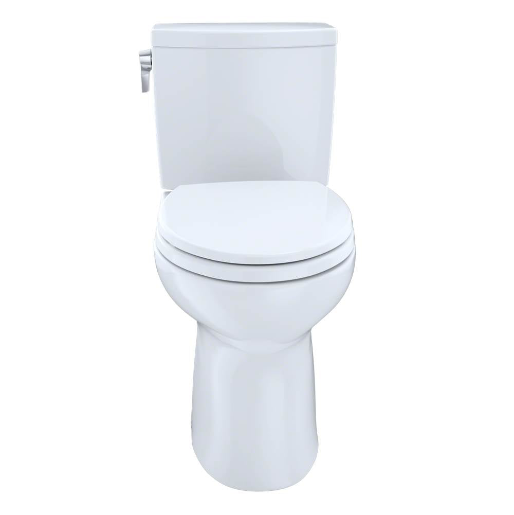 Toto Drake II 1G Two-Piece Elongated 1.0 Gpf Universal Height Toilet With Cefiontect, Cotton White