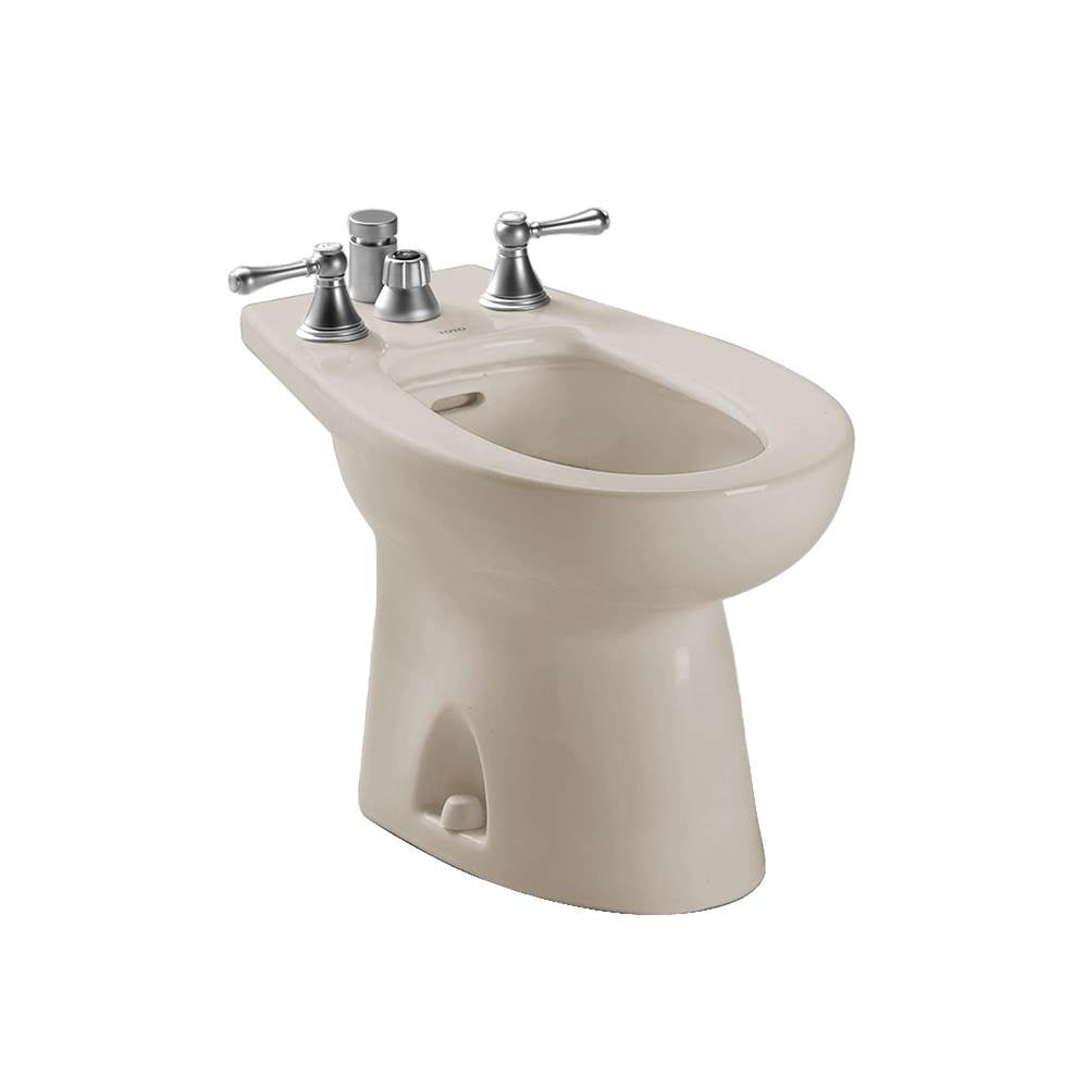 TOTO - Toto Piedmont Deck Mount Vertical Spray Flushing Rim Bidet, Bone - Bone