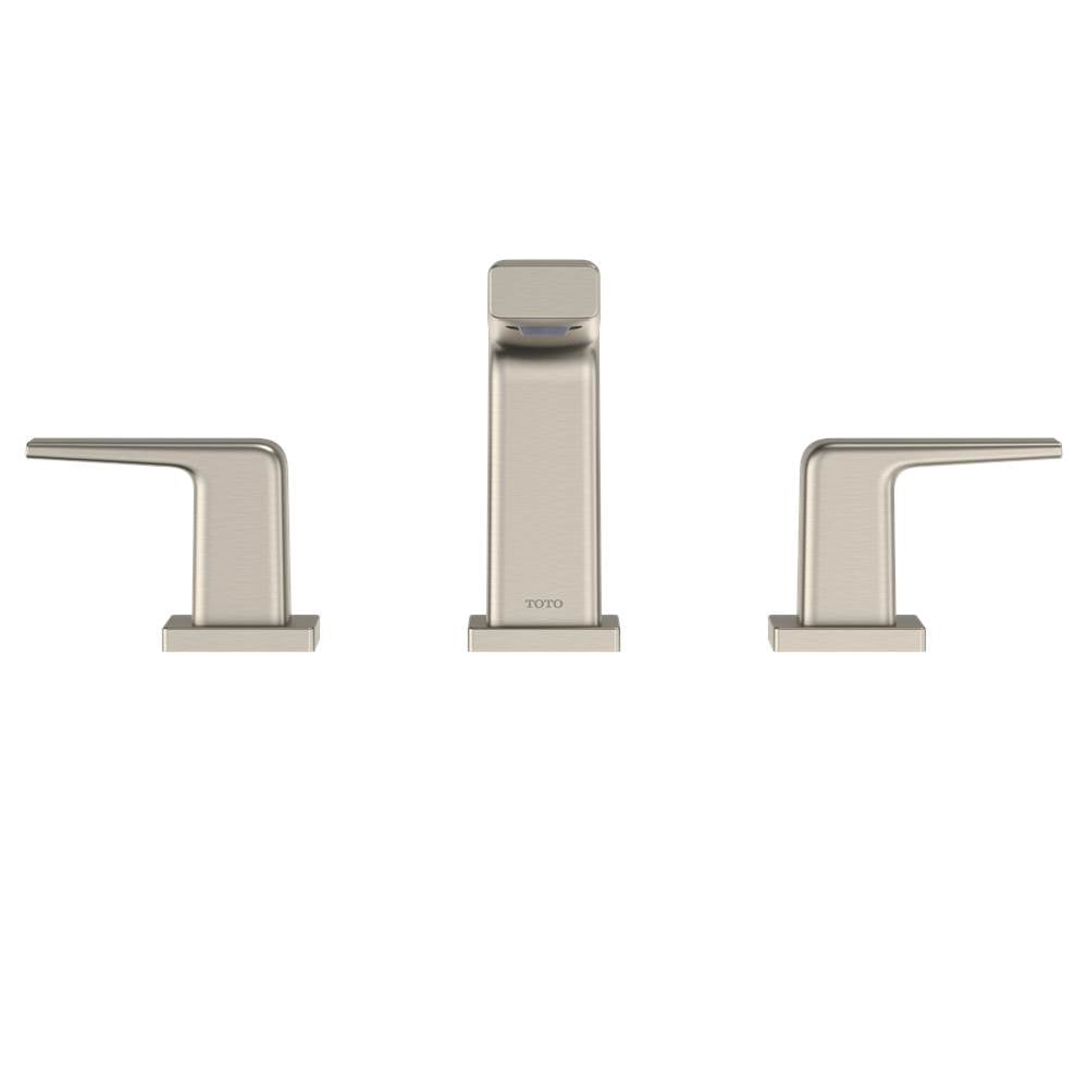 Toto Gb Series 1.2 Gpm Two Handle Widespread Bathroom Sink Faucet With Drain Assembly, Brushed Nickel