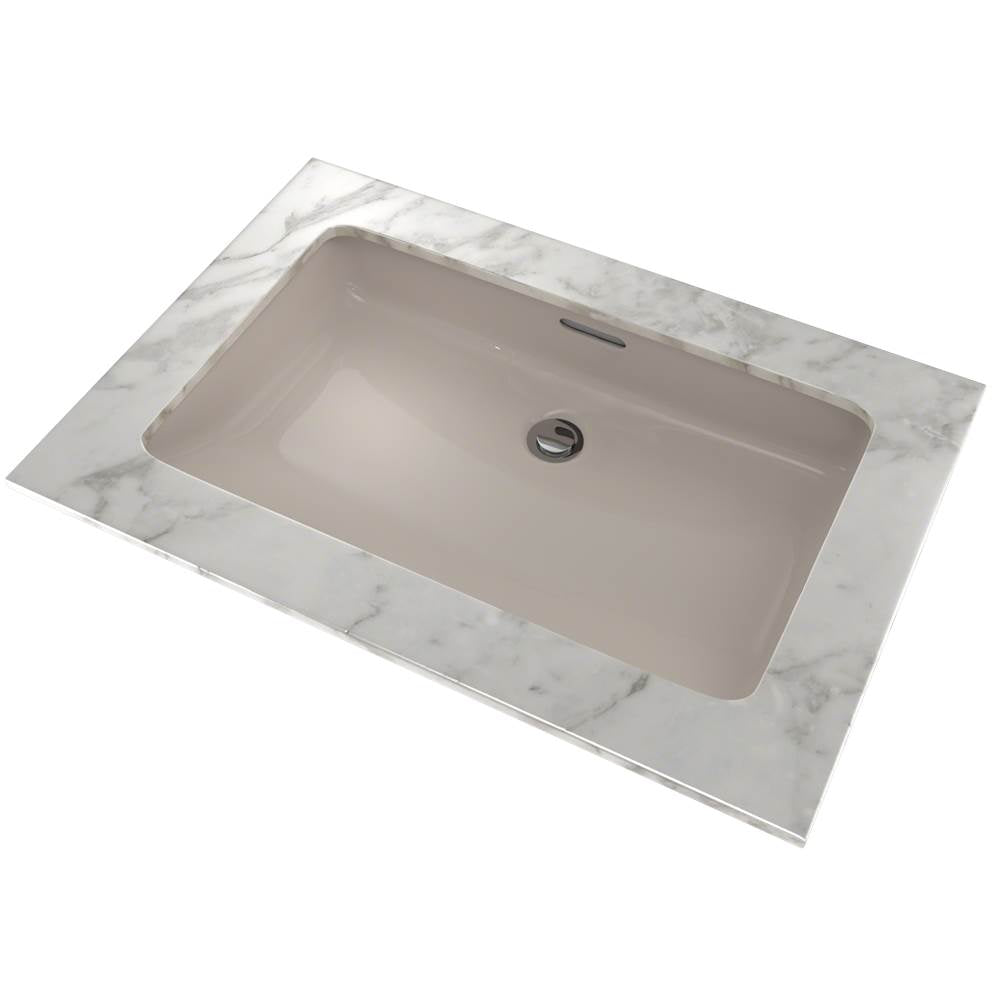 Toto Rectangular Undermount Bathroom Sink With Cefiontect, Cotton White