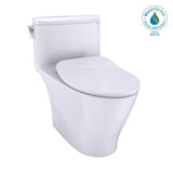 TOTO - TOTO Nexus One-Piece Elongated 1.28 GPF Universal Height Toilet with CEFIONTECT and SS234 SoftClose Seat, WASHLET+ Ready, Cotton White - Cotton White