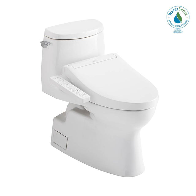 TOTO - Toto Washlet+ Carlyle II 1G One-Piece Elongated 1.0 Gpf Toilet And Washlet+ C2 Bidet Seat, Cotton White - Cotton White