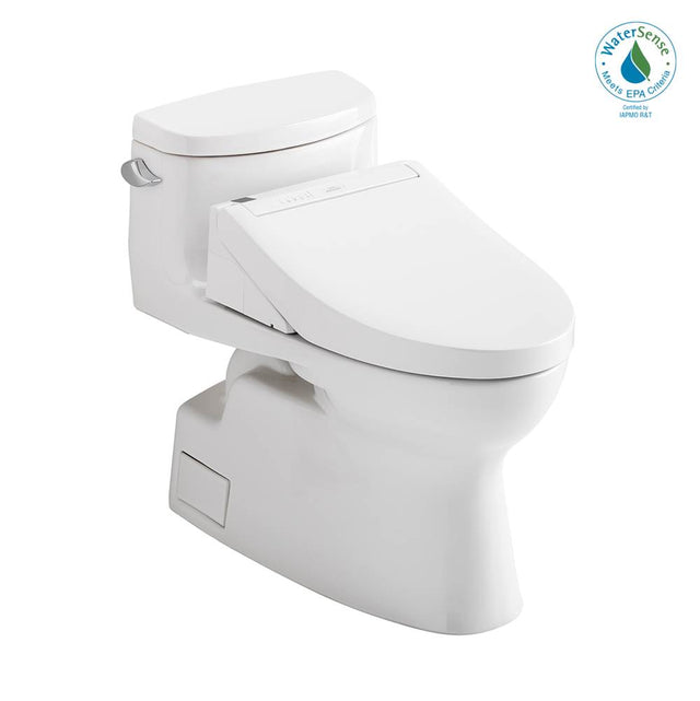 TOTO - Toto Washlet+ Carolina II One-Piece Elongated 1.28 Gpf Toilet And Washlet+ C5 Bidet Seat, Cotton White - Cotton White