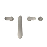 Toto Go Two-Handle Deck-Mount Roman Tub Filler Trim With Handshower, Brushed Nickel