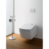 Toto  Round Push Button Plate For Neorest In-Wall Tank Unit, White Glass