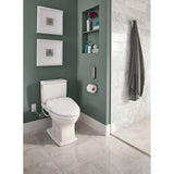 TOTO Connelly WASHLET+ Two-Piece Elongated Dual Flush 1.28 and 0.9 GPF Universal Height Toilet with CEFIONTECT and Right Hand Lever, Cotton White
