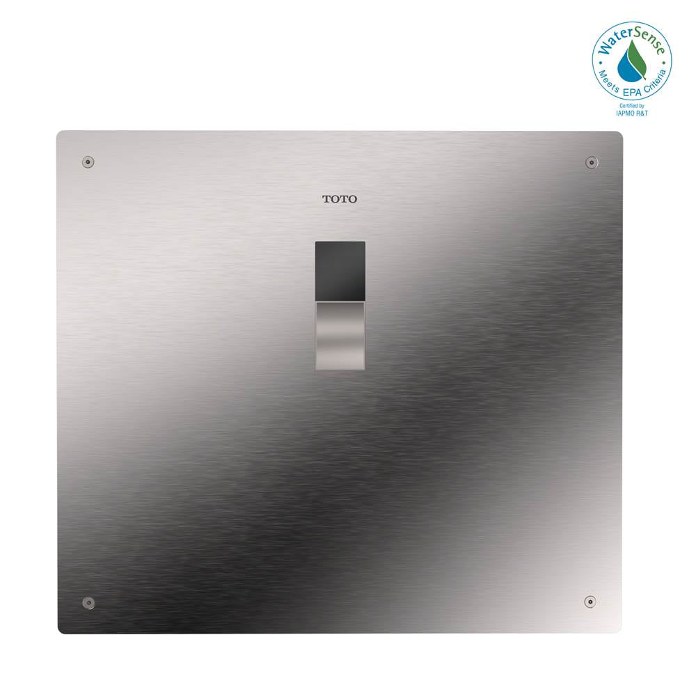 TOTO - ECOPOWER Touchless 1.0 GPF High-Efficiency Concealed Toilet Flushometer Valve with 14 x 12 Inch Cover Plate, Stainless Steel - Stainless Steel