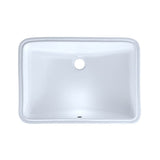 Toto 21-1/4'' X 14-3/8'' Large Rectangular Undermount Bathroom Sink With Cefiontect, Cotton White
