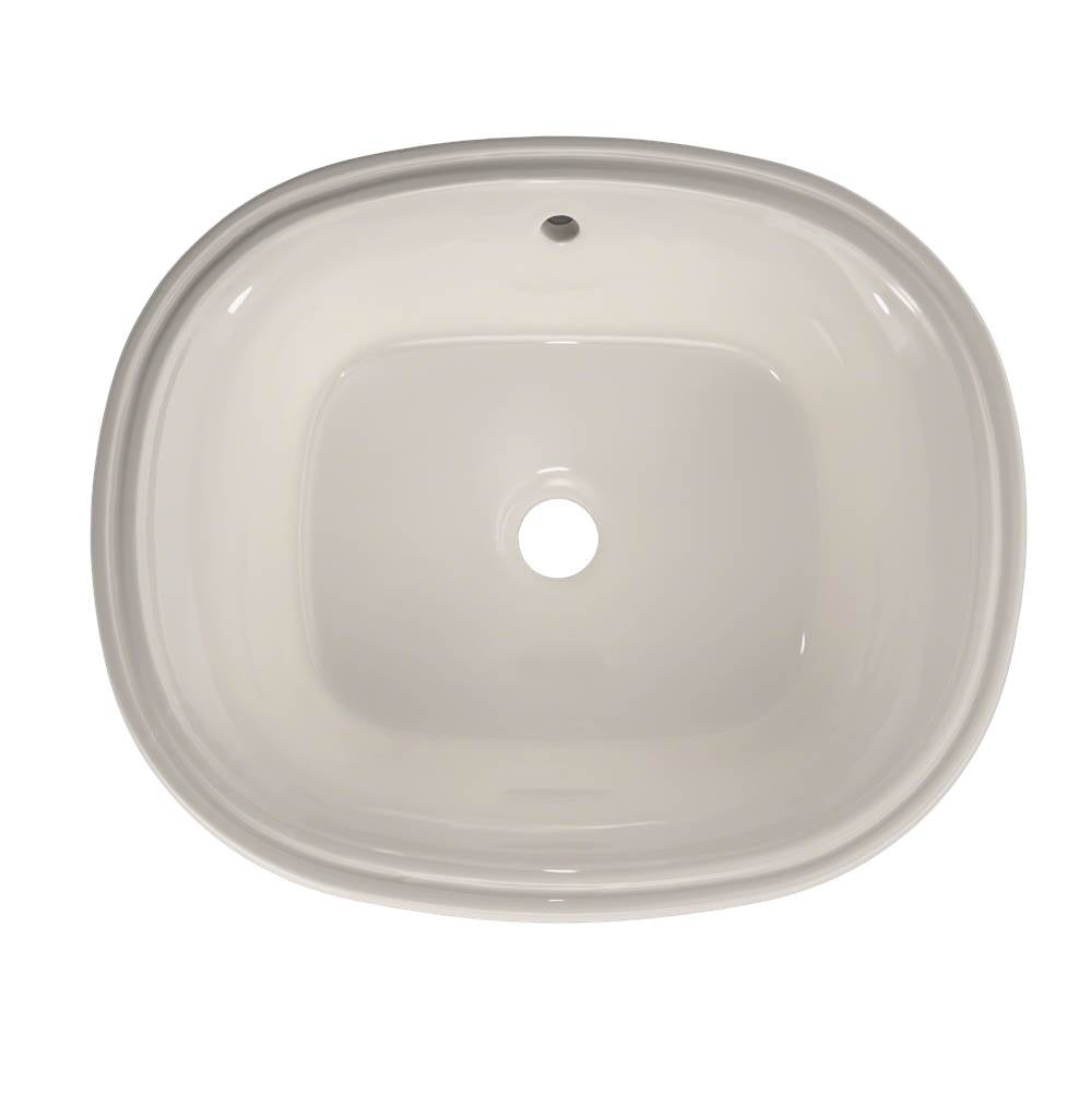 Toto MarisE 17-5/8'' X 14-9/16'' Oval Undermount Bathroom Sink With Cefiontect, Cotton White