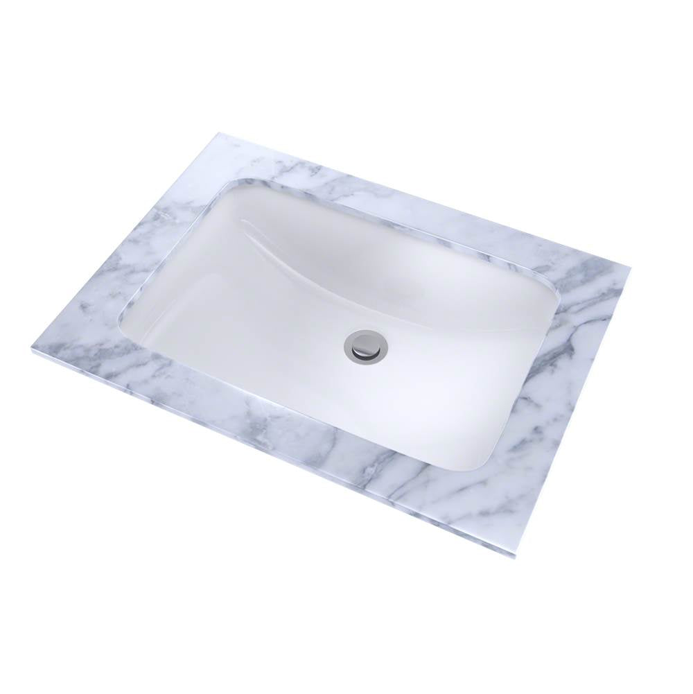 Toto 19'' X 12-3/8'' Rectangular Undermount Bathroom Sink With Cefiontect, Cotton White